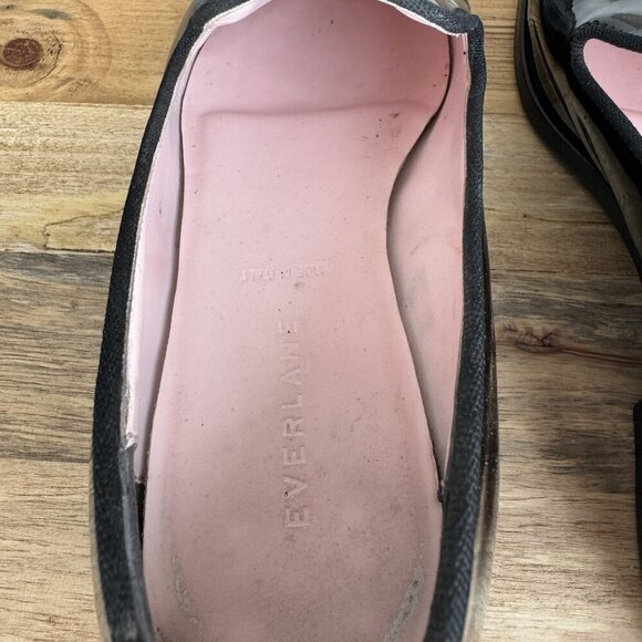 Everlane The E2 Smoking Black Patent Leather Classic Preppy Evening Loafer - Picture 11 of 15